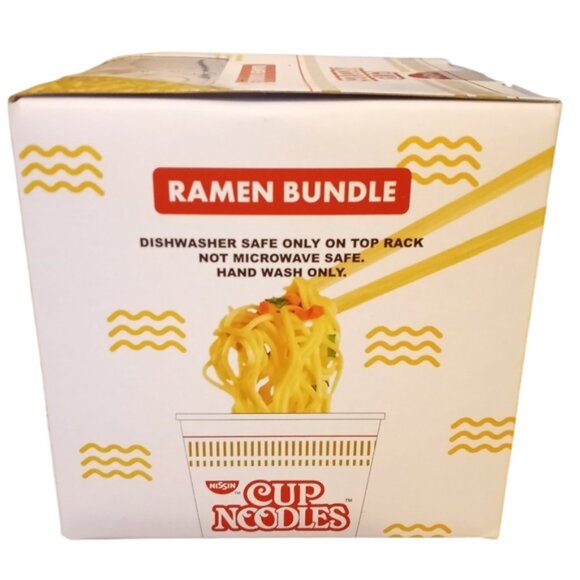 Nissin Top Ramen Bundle Includes Plastic Bowl and Spoon - Picture 4 of 5